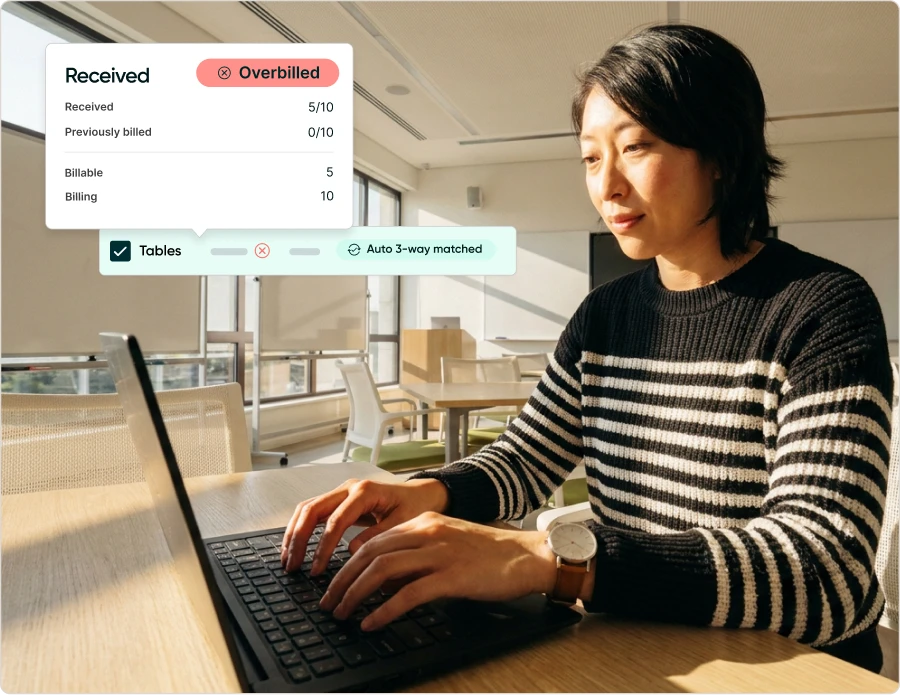 Procurify invoice to pay screenshot