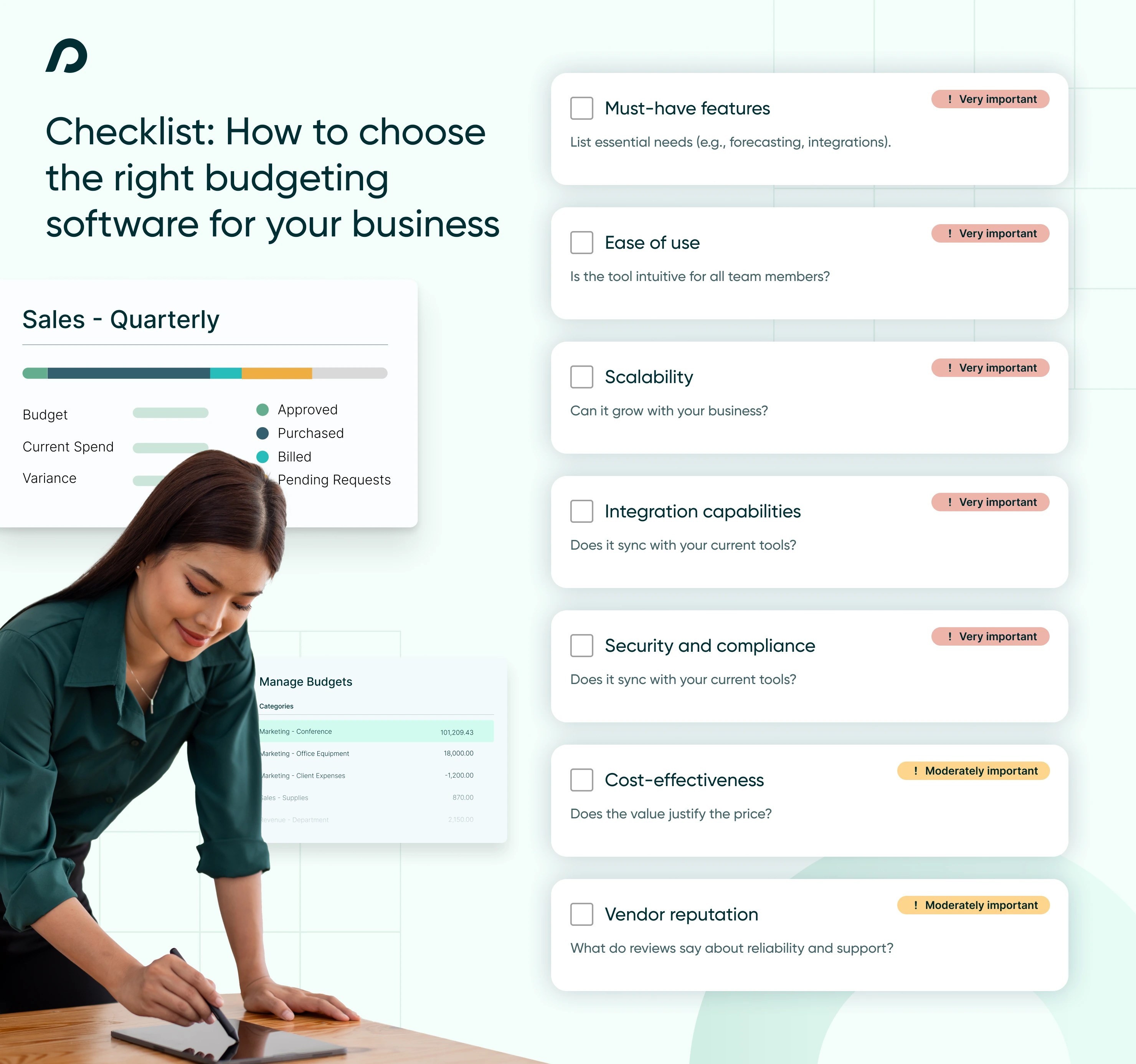 SEO Blog - The Ultimate Guide to Choosing the Best Business Budgeting Software for 2025 - Checklist - December 2024