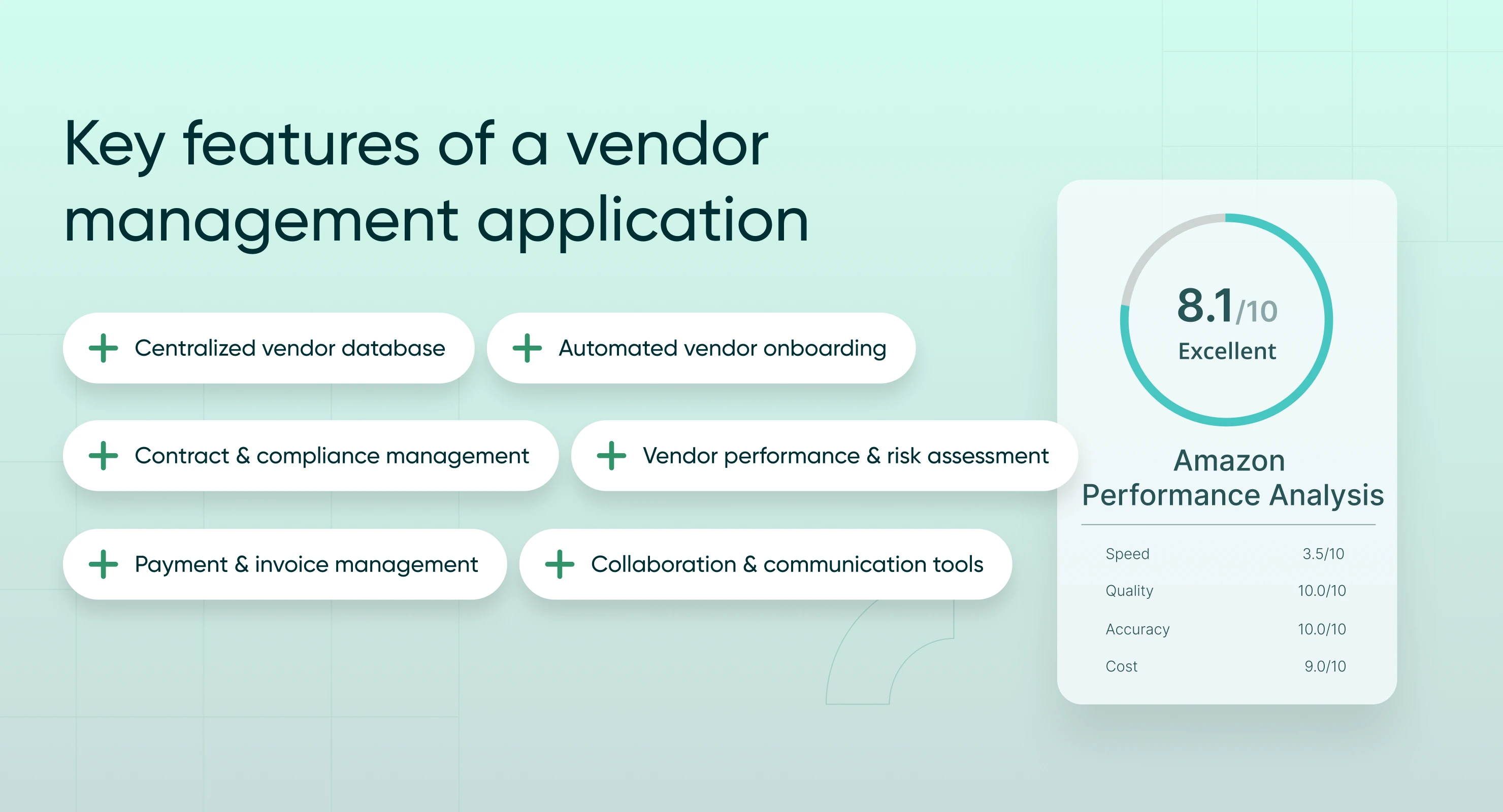 Key Features Vendor Management Application