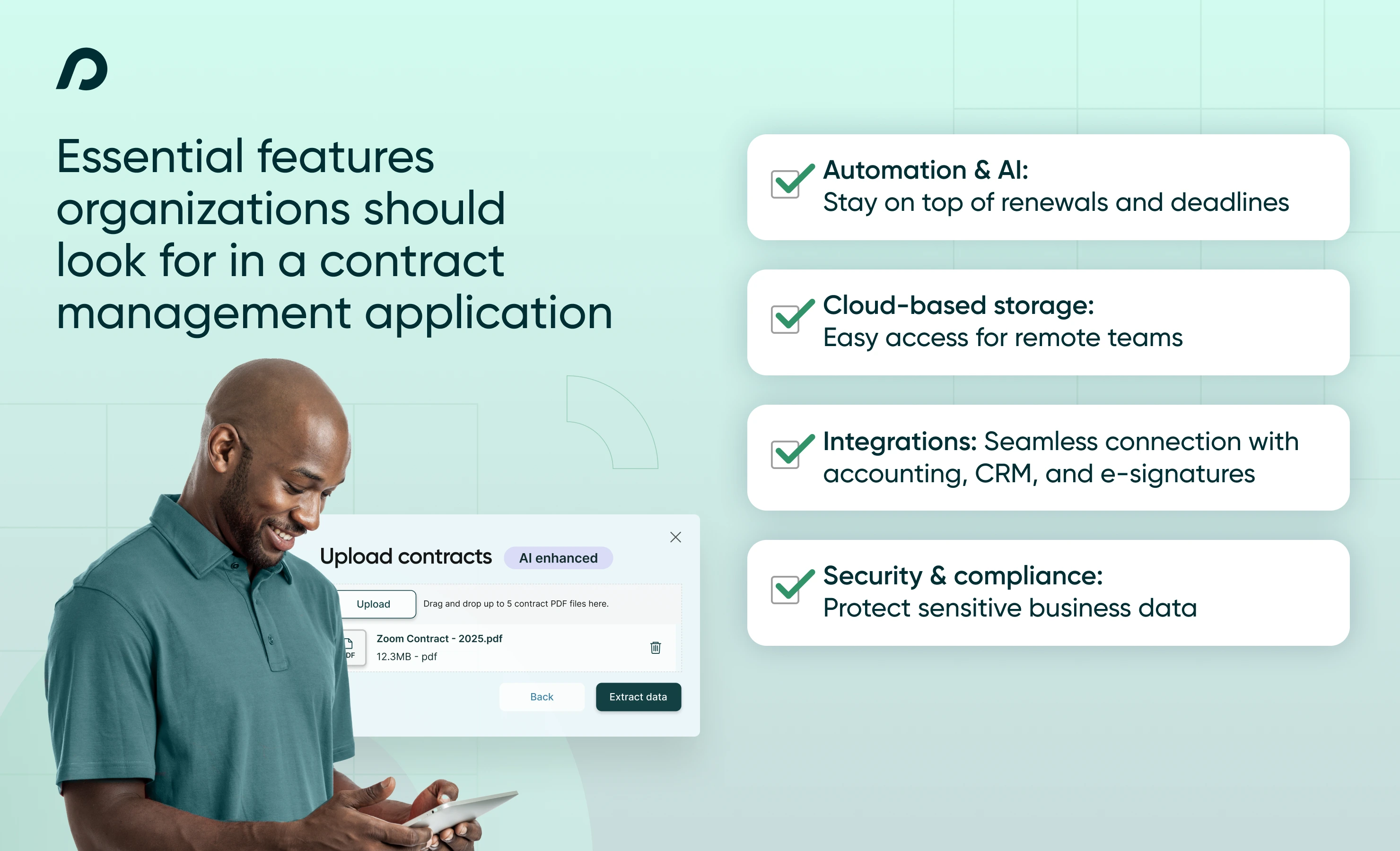 Contract Management Application features to look for