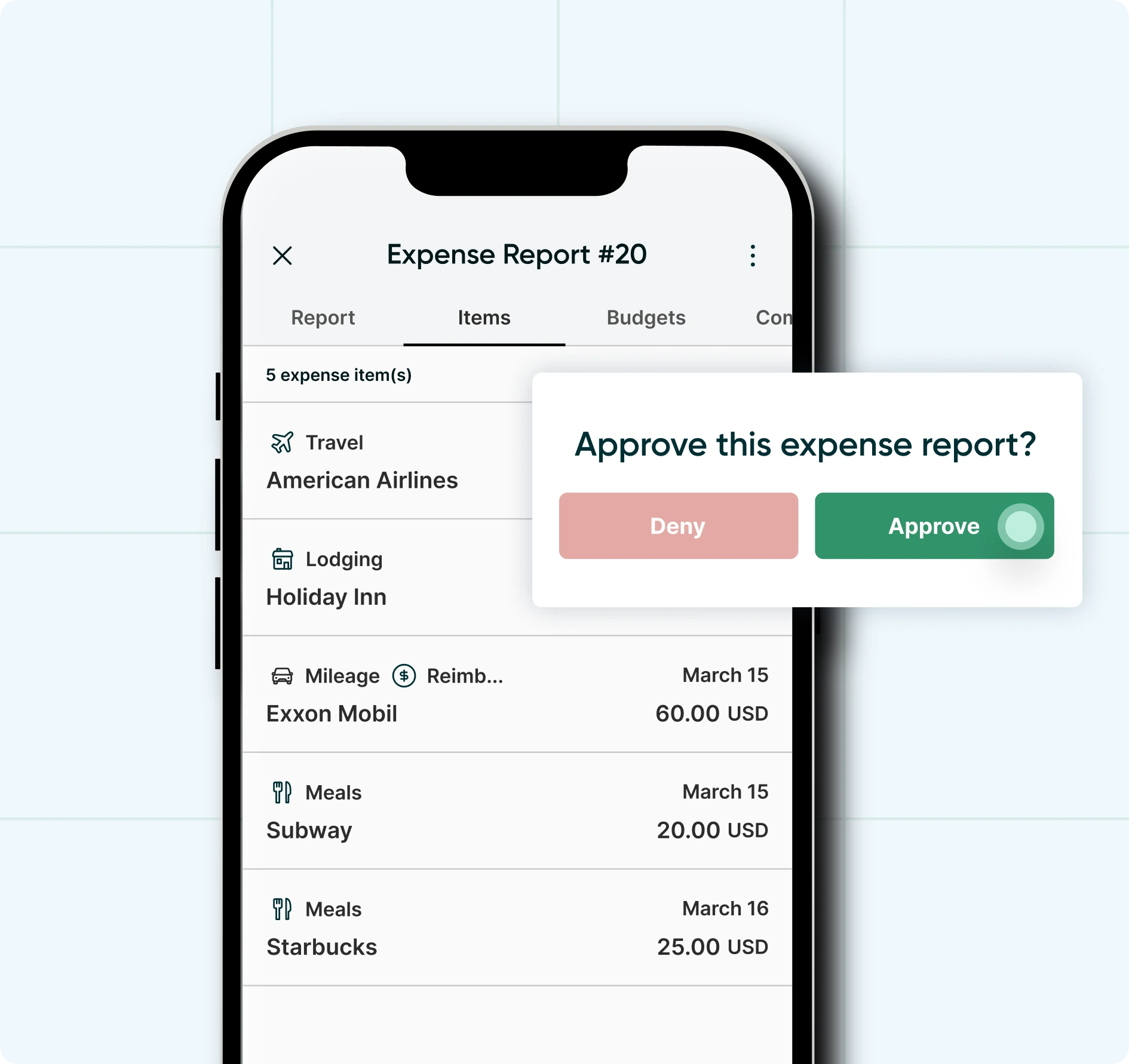 Paid Landing Page - Expense Management - April 2025 - Product Feature - Expense Approvals - Image