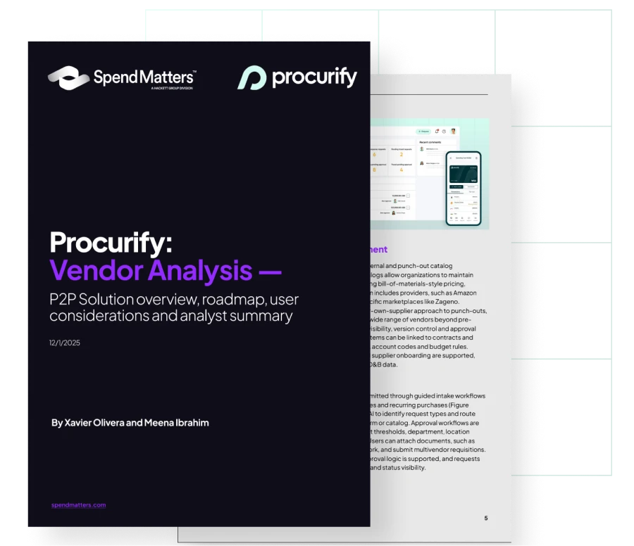 Spend Matters Vendor Analysis