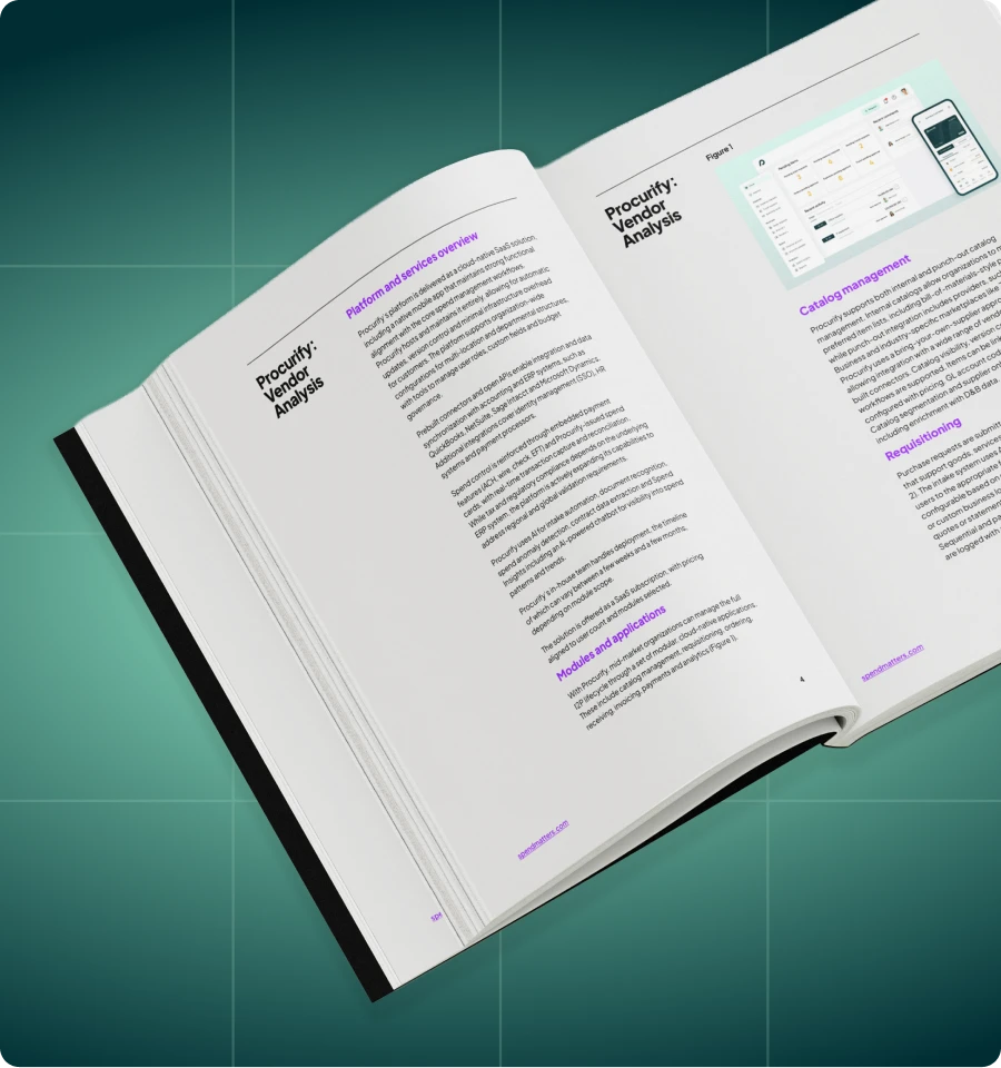 Spend Matters Vendor Analysis - Report Image