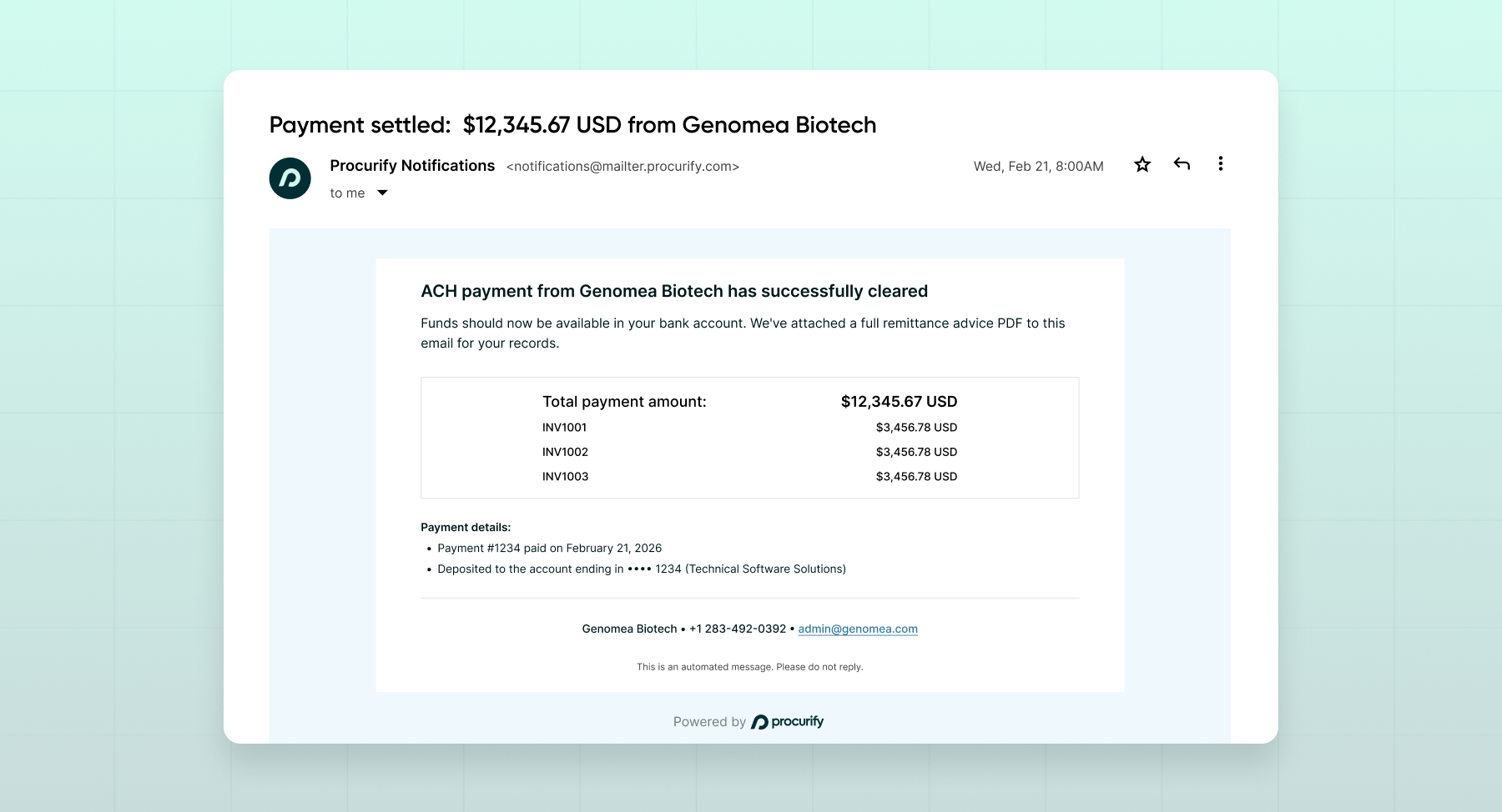 Automated Vendor Remittance Emails