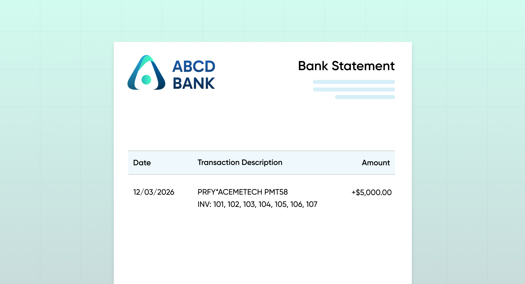 Clear Payment Descriptors
