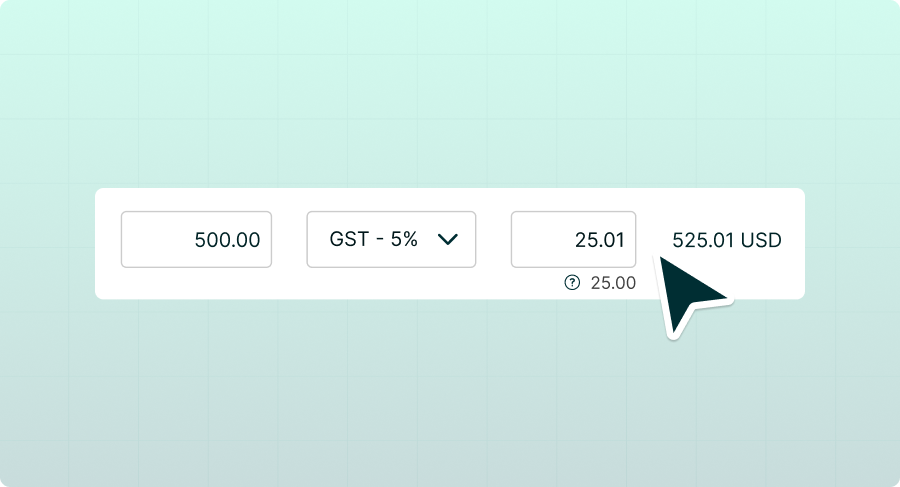 Edit Tax Amount